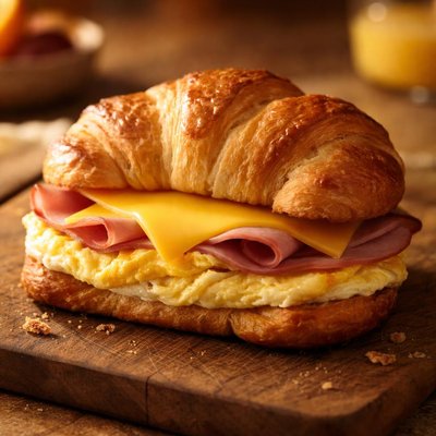 Burger king ham egg and cheese crossiant