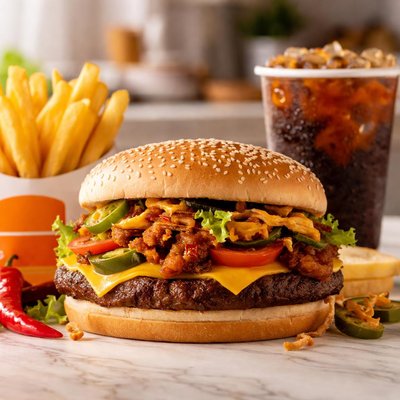 Burger king hot choli cheese meal