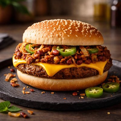 Burger king plant-based chili cheese burger