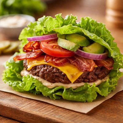 Burger lettuce wrap