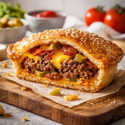 Burger pie