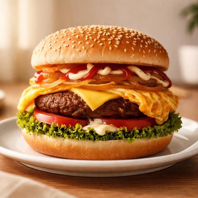 Burger ramly beef special