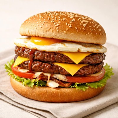 Burger ramly double special