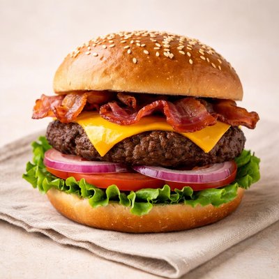 Burger village cheeseburger