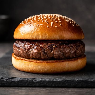 Burger with meat only