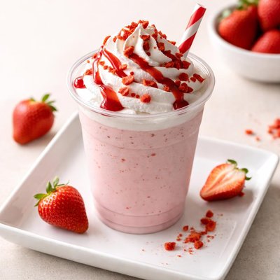 Burgerking erdbeer milchshake