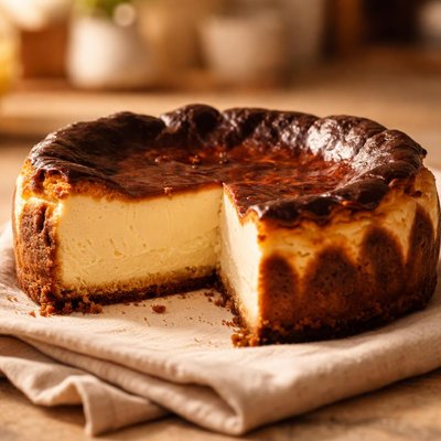 Burnt bask cheesecake