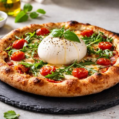 Burrata pizza