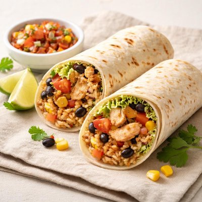 Burrito chicken wrap
