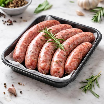 Butcher lamb sausage