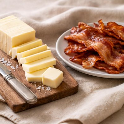 Butter and bacon