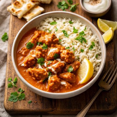 Butter chicken rice