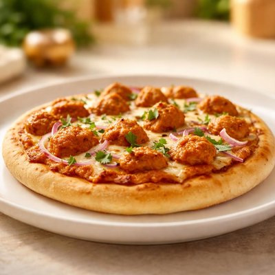 Butter chicken small pizza base