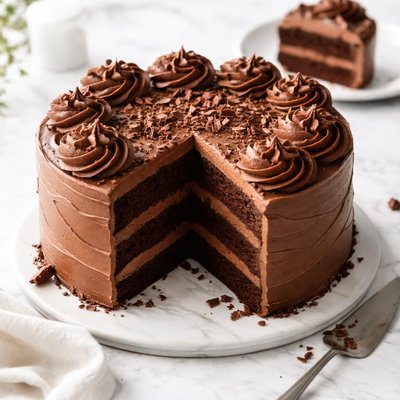 Butter cream chocolate cake