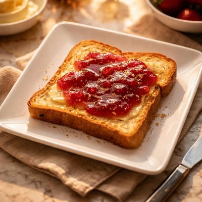 Butter jelly toast