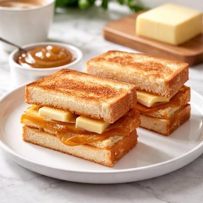 Butter kaya roti bakar