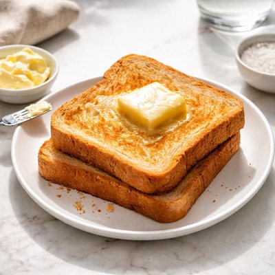 Butter on toast
