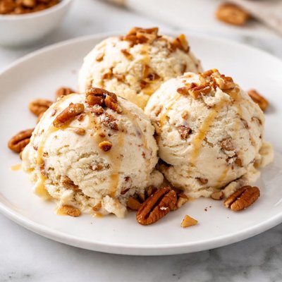 Butter pecan ice cream