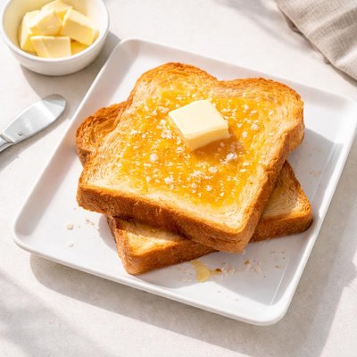 Butter whole milk toast