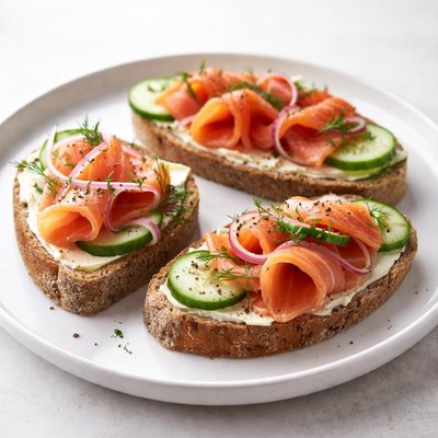 Butterbrot mit lachs