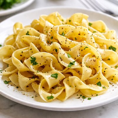 Buttered egg noodles