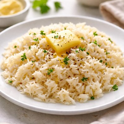 Buttered rice