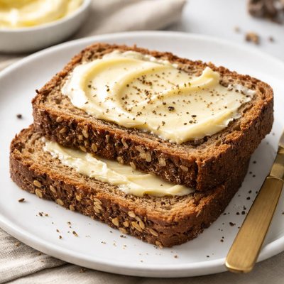 Buttered rye bread