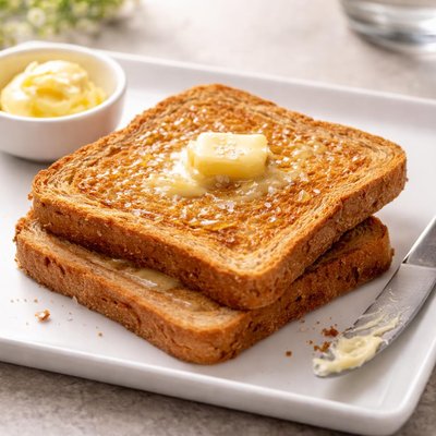 Buttered wholemeal toast
