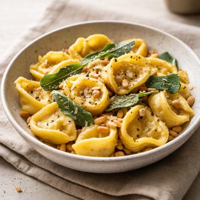 Butternut squash and sage tortellini