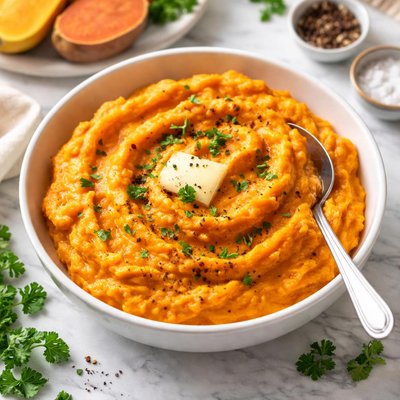 Butternut squash and sweet potato mash