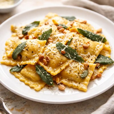 Butternut squash ravioli
