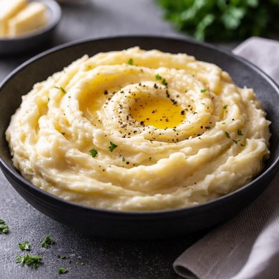 Buttery mashed potatoes