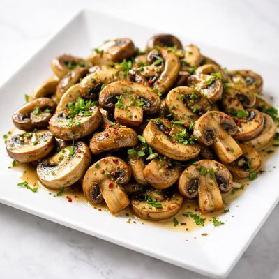 Button mushroom sautee