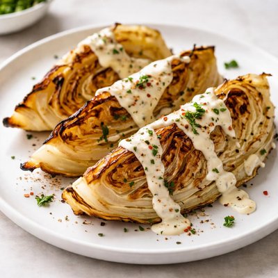 Cabage grilled with mayonese sause