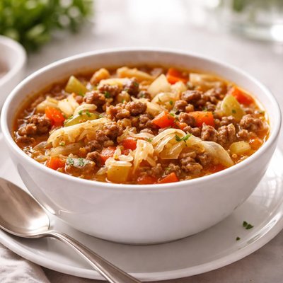 Cabage hamberger soup