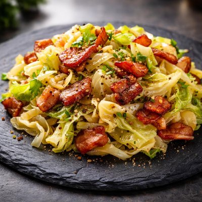 Cabbage and bacon