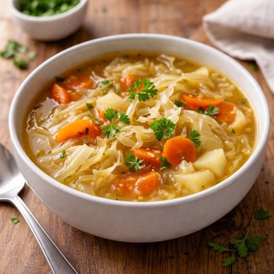 Cabbage and carrot soup