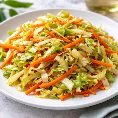 Cabbage and carrot stir-fry