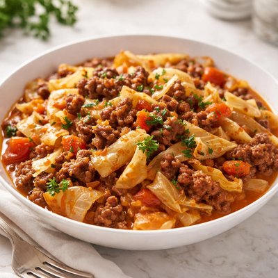 Cabbage and hamburger