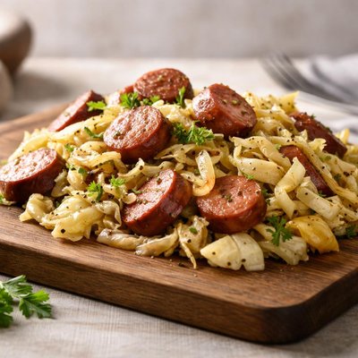 Cabbage and sausage
