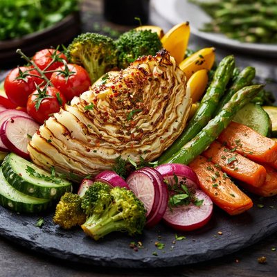 Cabbage and vegetables