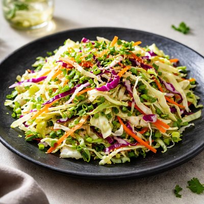 Cabbage salad with vinaigrette dressing