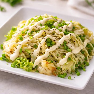 Cabbage with mayo sauce
