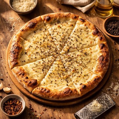 Cacio e pepe pizza