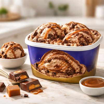 Cadbury caramello ice cream