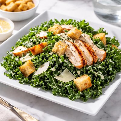 Caesar kale salad