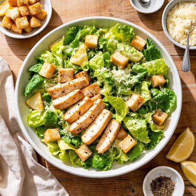 Caesar salad no dressing