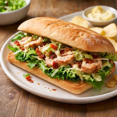 Caesar salad sandwich