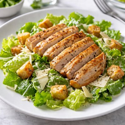 Caesar salad with grilled chicken