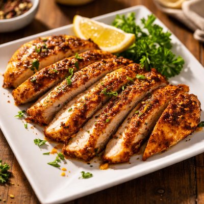 Cajun chicken slices